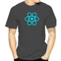 Javascript T Shirt React Cartoon Print T-Shirt Men Casual T Shirts Summer Male Short Sleeve 100% Cotton Tee Shirt Funny Tshirt. 