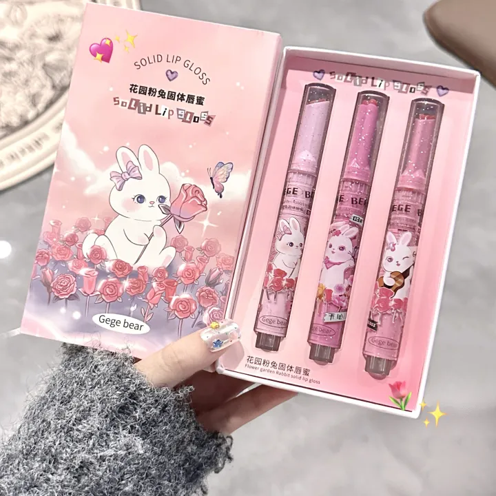 Gege%20bear%20Pink%20Rabbit%20Solid%20Lip%20Gloss,%20Watery%20Moisturizing%20Solid%20Lip%20Balm,%20Makeup%20Lookout%20Lipstick,%20Lipstick,%20Lipstick%20-%20Image%203