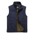 Crocodile Winter Men Fleece Warm Vest Mens Pockets Autumn Vests Male Casual Thick Multi Pocket Waistcoat New Sleeveless Jacket.