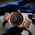 Cuena Women Men Wrist Watch Military Stainless Steel Analog Date Sport Quartz Mens Watches Quartz Watch Men Day Date Male Clock.