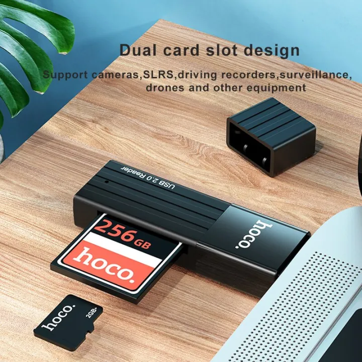 HOCO%202in1%20Card%20Reader%20USB%203.0%202.0%20SD%20Micro%20SD/TF%20Card%20Memory%20Reader%20Multi-card%20USB%20Writer%20Adapter%20Flash%20Drive%20Laptop%20Accessories%EF%BC%88USB2.0%EF%BC%89%20-%20Image%205
