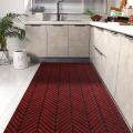 Anti Slip Kitchen Mat for Floor Long Hallway Rug Large Living Room Carpet Mall Doormat Waterproof Oilproof Stripe Kitchen Carpet-100x100cm. 