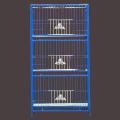 3 Floor Nut System Folding Cage Made by 13no. Wire With plastic coded on China Model Pigeon Cage Each Floor Size Length 24 "× Width 24" × Height 18 "  Cash On Delivery Available. 