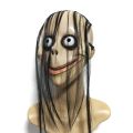 New Halloween Horror With Long Hair Mask Funny Mask V-shaped Mouth Mask With Hair Female Ghost Mask Roleplay MoMo Mask.