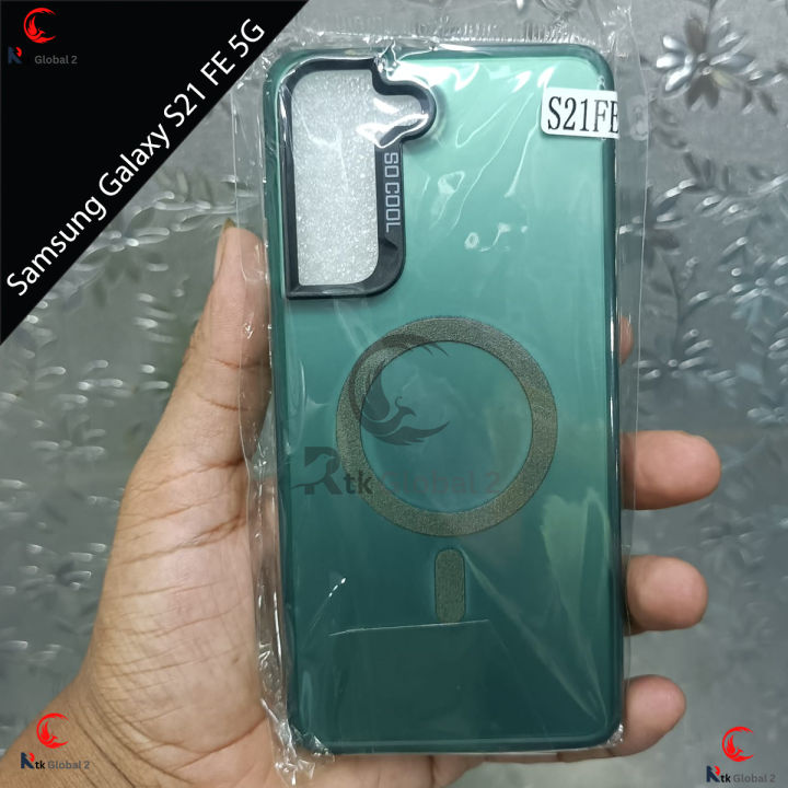 For Samsung Galaxy S21 FE 5G / Back Cover Soft Silicone Bump Hard Back Case Full Camera Bump Protective Mobile Phone Back Cover