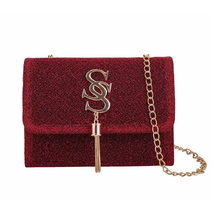 Kstyle%20Women%20Elegant%20Fashion%20%20Simple%20Shiny%20Glittery%20Ultra%20Light%20%20Premium%20PU%20Leather%20%20Outing%20Handbag%20%20Shoulder%20Bag%20Crossbody%20Bag%20-%20Image%202