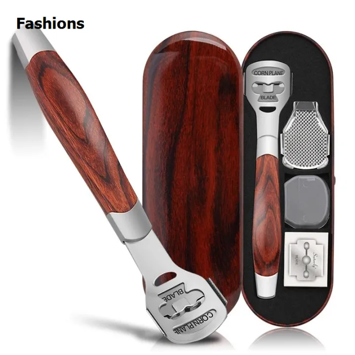 Felet Razor Fashions 1pcs/set Wood Handle Foot Callus Shaver Heel Feet Skin Shaver ...