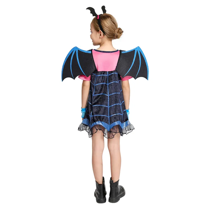 Halloween%20Vampire%20Disguise%20Clothing%20Child%20Disney%20Junior%20Vampirina%20Dress%20with%20Wings%20Gloves%20Girls%20All%20Saints'%20Day%20Kids%20Costume%20-%20Image%206