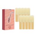 Box Of 10Pcs B Clarinet Reeds Traditional Reeds Strength 2.5 & 10Pcs/ Box Eb Alto Saxophone Reeds Sax Reeds Strength 2.5 Woodwind Instrument Parts & Accessories. 