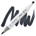 Superior Dual Tip Soft Touch Marker Pen, Black-120. 