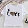 Summer short sleeve New Kids T shirt for boy cartoon casual girls tops leopard children boys clothes. 