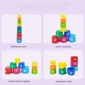 Kid Brain Response Battle Fold Cup Hand Speed Competition Fold Cup Child Stack Game Early Education Puzzle Train Board Games Toy. 