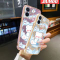 JIUMOO Case For Xiaomi Mi 11i 11X POCO F3 Redmi K40 Pro Case Cartoon Milk Bear Pattern Side Square Edge Luxury Plating Phone Casing Full Cover Camera Lens Shockproof Protection Softcase. 