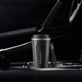 Eco-friendly Travel Coffee Mug 510ml Travel Coffee Mug Spill Proof Seal Lid Insulated Eco-friendly One-handed Drinking Stainless Steel Cup Straw Hole Design Coffee Mug.