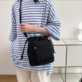 Fashion Drawstring Shoulder Bag Portable Casual Lightweight Corduroy Handbag Bucket Bag for Daily Use Streetwear Women's Accessories Fashionable Outings Essentials Carrier. 