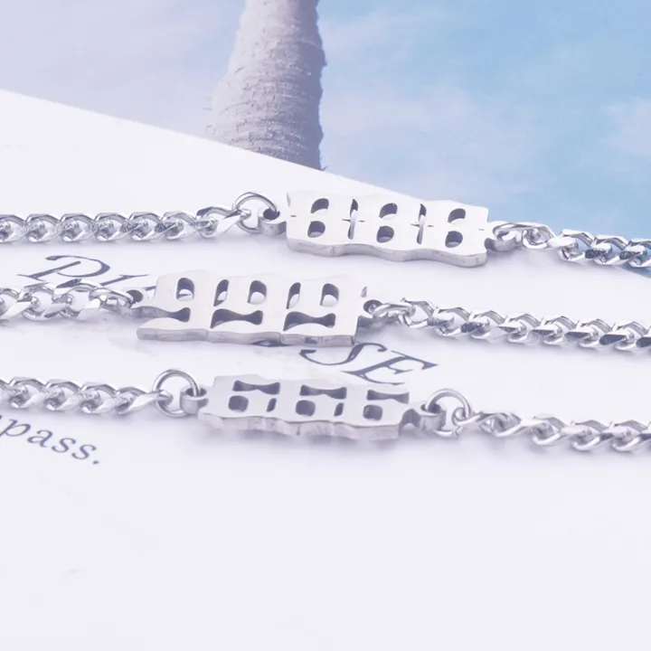 Fashion%20Non%20Tarnish%20Silver%2018K%20Gold%20Plated%20Stainless%20Steel%20Charm%20000-999%20Angel%20Number%20Bracelet%20Jewelry%20For%20Women%20-%20Image%205