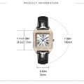 Women's Quartz Watch Real Leather Roman Alphabet Dial With Rhinestones Waterproof Scratch Resistant Watch Valentines Gift. 