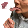 Silicone Realistic Fake Tongue Stretch Gag Joke Prank Magic Trick Scary Funny Toy. 