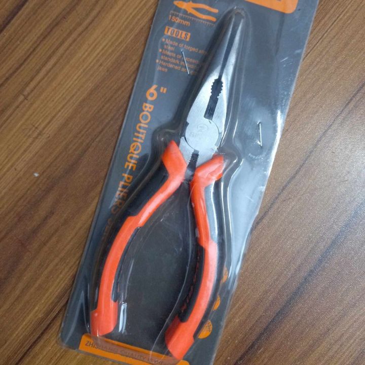 LONG NOSE PLIERS 150mm Multifunctional Long Nose Mini Plus Tools 6 Inch Carbon Steel Outdoor Camping Hand Nose Plus Mini Tools Plus Wire Nose Pliers