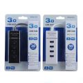 4 Ports High Speed USB HUB WHITE/BLACK - 1.2M and 30cm.