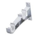 Heavy Duty Home Decor Curtain Accessorie Hang Curtain Rod Holders Metal Double Rod Bracket Double Curtain Rod Bracket Window Hardware Holder.