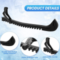 2 Pair Ice Skate Blade Protectors,Universal Ice Skate Blade Cover Hockey Skate Guards with Adjustable Buckle for Skating. 