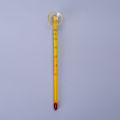 Rod Glass Thermometer Aquarium Fish Tank (Yellow). 