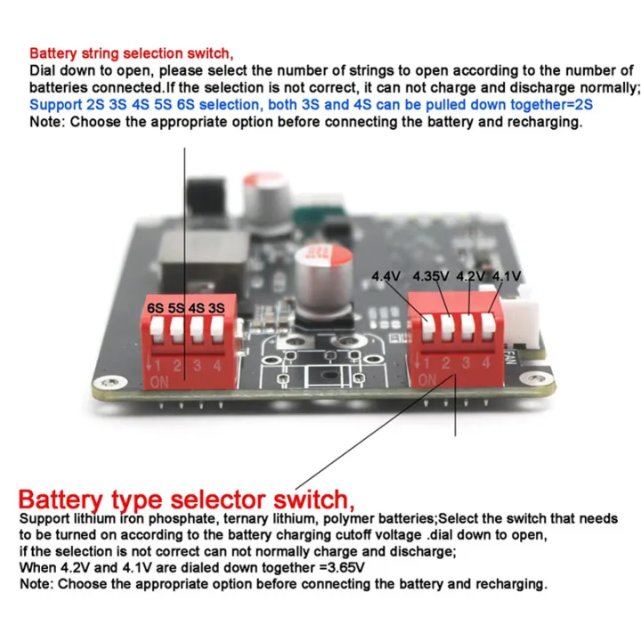 2X IP2366 PD3.1 140W Bidirectional Fast Charging 2S 3S 4S 5S 6S Lithium ...