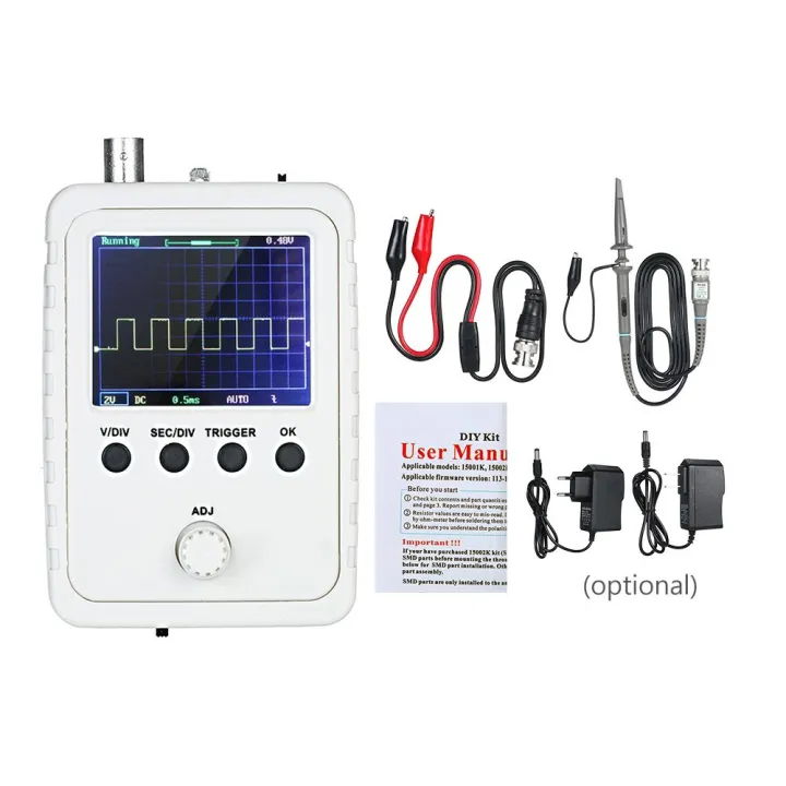 2.4"%20TFT%20Digital%20Oscilloscope%20Kit%20with%20Power%20Adapter%20and%20BNC-Clip%20Cable%20Probe%20DS0150%20(Assembled%20Finished%20Machine)%20-%20Image%202