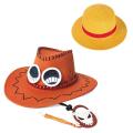Anime One Piece Hat Luffy Portgas D Ace Sun Hat Straw Hat Cowboy Hat Cosplay Accessory. 