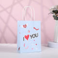Heart shape designs Valentine's Day gift bags Unique Colorful Suitable for Valentine's Day Tote bags 4 designs Party supplies for Valentine's Day party Gift giving Shopping Promotional events Suitable. 