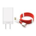Dash Charger Oneplus 1+ 3 3T 5 5T with Type-C Cable - White and Red. 