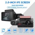 DashCam 3 Lens DashCam Front Rear Interior Dash Camera Front Dual Night 1080P Auto And Vehicle Camera DVR Car DVR Cam Camera Cameras Interior Car Vehicle WIFI Dash Cam Rear Dash With.