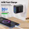 4 Ports USB Charger 3.1A Wall Charge Adapter QC 3.0 Fast Charging For Samsung Xiaomi Huawei Mobile EU/US Plug Charging Adapter. 