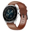For Huawei Watch GT 3 46mm / GT Runner 22mm Tricolor Stitching Leather Watch Band. 