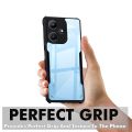 For Infinix Hot 30i Mobile Cover Edge-Reinforced Shockproof Cushion Back Clear Hybrid Transparent Hard Cover Case.