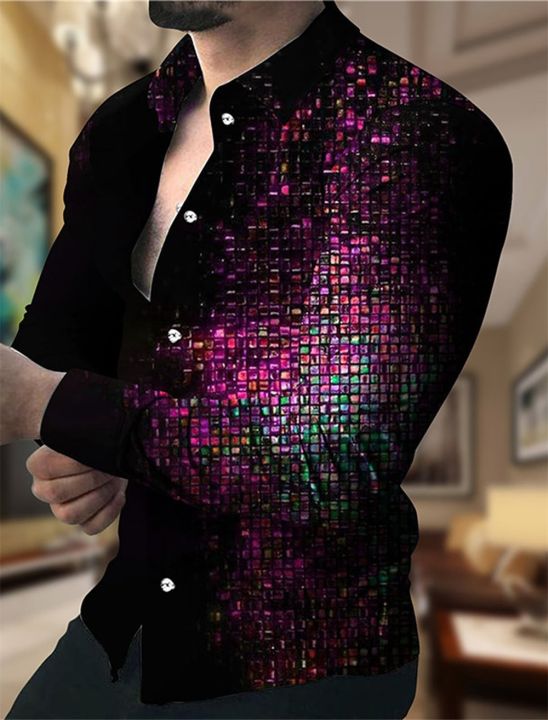 Luxury%20Prom%20Party%20Glow%20High%20Quality%20Button%20Top%20Fashion%20Polo%20Long%20Sleeve%20Shirt%20Clear%20Pattern%20Hot%20Selling%20Men's%20Plus%20Size%20S-6XL%20-%20Image%202