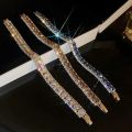 Rhinestone Round Clasp Bracelet for Women Personality Colorful Bracelets Temperament Light Luxury Posh Accessories Wholesale. 
