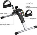 Mini Exercise Cycle/Portable Folding Arm & Leg Pedal Exerciser With Digital Lcd Display Home Indoor Mini Exercise Bike Resistance Adjustable.