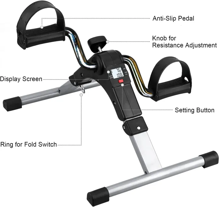 Mini%20Exercise%20Cycle/Portable%20Folding%20Arm%20&%20Leg%20Pedal%20Exerciser%20With%20Digital%20Lcd%20Display%20Home%20Indoor%20Mini%20Exercise%20Bike%20Resistance%20Adjustable%20-%20Image%208