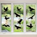 Anti-collision Black Bird Glass Windows Sticker Static Electricity Removable Windows Grille Warnings Wall Sticker Home Decor Top. 