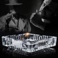 Glass Ashtray  for  Outdoor Indoor Restaurant Decoration. 