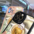 Jizetin for Realme C15 Back Cover Creative Flowers Rabbit Lambskin Texture PU Leather Back For Girls Boys Soft Phone Case.