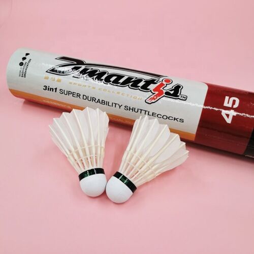 D'Mantis 45 Badminton Shuttlecock - High-Quality Feather Shuttlecock For Badminton Enthusiasts