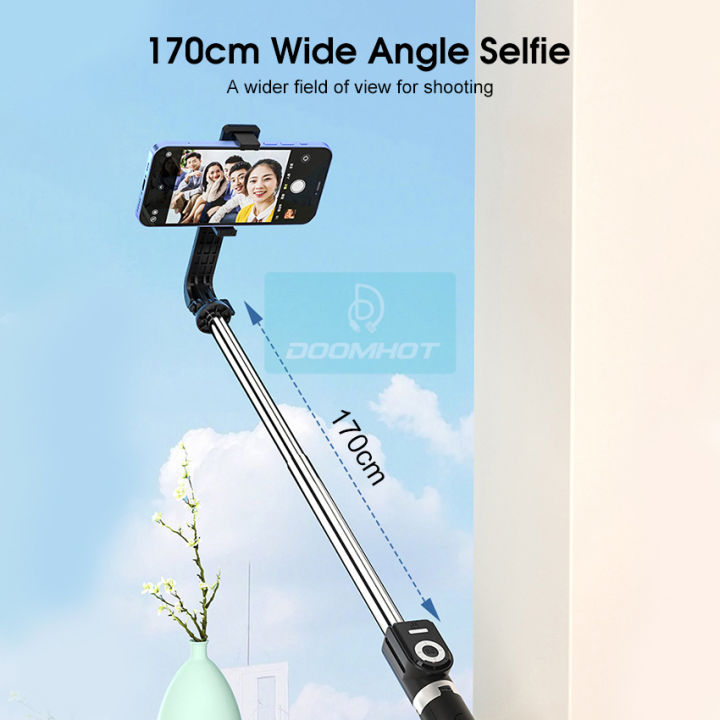 Doomhot%20Selfie%20Stick%201.7M%20Long%20Selfie%20Stick%20Dual%20Fill%20Light%20Mobile%20Phone%20Tripods%20Bluetooth%20Selfie%20Stick%20Adjustable%20Height%20Portable%20Tripods%20Multifunctional%20Mini%20Tripod%20With%20Wireless%20Tiktok%20Remote%20Control%20-%20Image%205