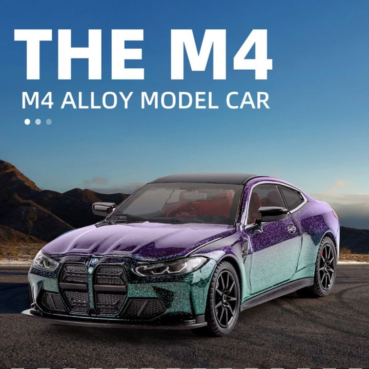 Simulation%201:24%20BMW%20M4%20Sport%20Car%20Model%20Alloy%20Diecast%20Toy%20Vehicle%20Children%20Boy%20Gift%20Collection%20Miniature%20Voiture%20Home%20Decor%20-%20Image%202