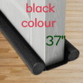 NEW Black Door Draft and Dust Stopper Door Air Stopper Door Bottom Sealing Strip 37 Inches Door Draft Door gap and Dust Stopper Door Insect Protector. 