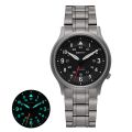 BERNY Titanium Men Watch Lightweight Sapphire Glass Super Luminous 5Bar Outdoor Casual Sport Field Quartz Pilot Wristwatch.