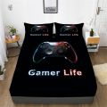 Game 3D Comforter Set Queen Bed Sheet Sets Boys Girls Home Bedclothes High Quality Cotton Fitted Sheets Quilt Duvet Cover.