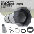 Hose Drain Plug Connector Adapter Kit Pool Drain Hose Adapter Kit 1.5 Inch to 1.25 Inch Hose Adapter Kit Hose Adapter Kit for Intex. 